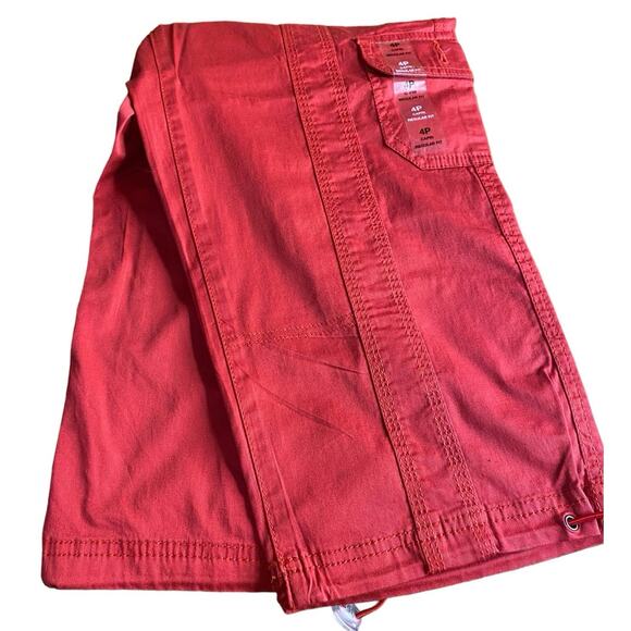 NWT STYLE & CO CAPRI PANTS RUBY RED TONE WOMEN’S SIZE 4P - Picture 4 of 8